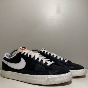 Nike Blazer '77 Vintage Low Black White Men’s Size 8 Athletic Lifestyle Sneaker
